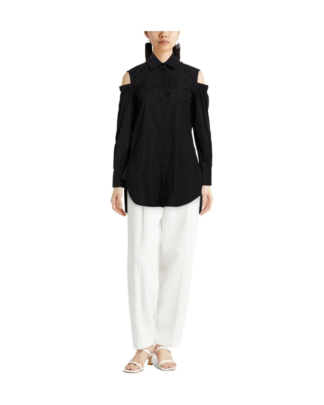 Max Mara Black Shirt Cotton
