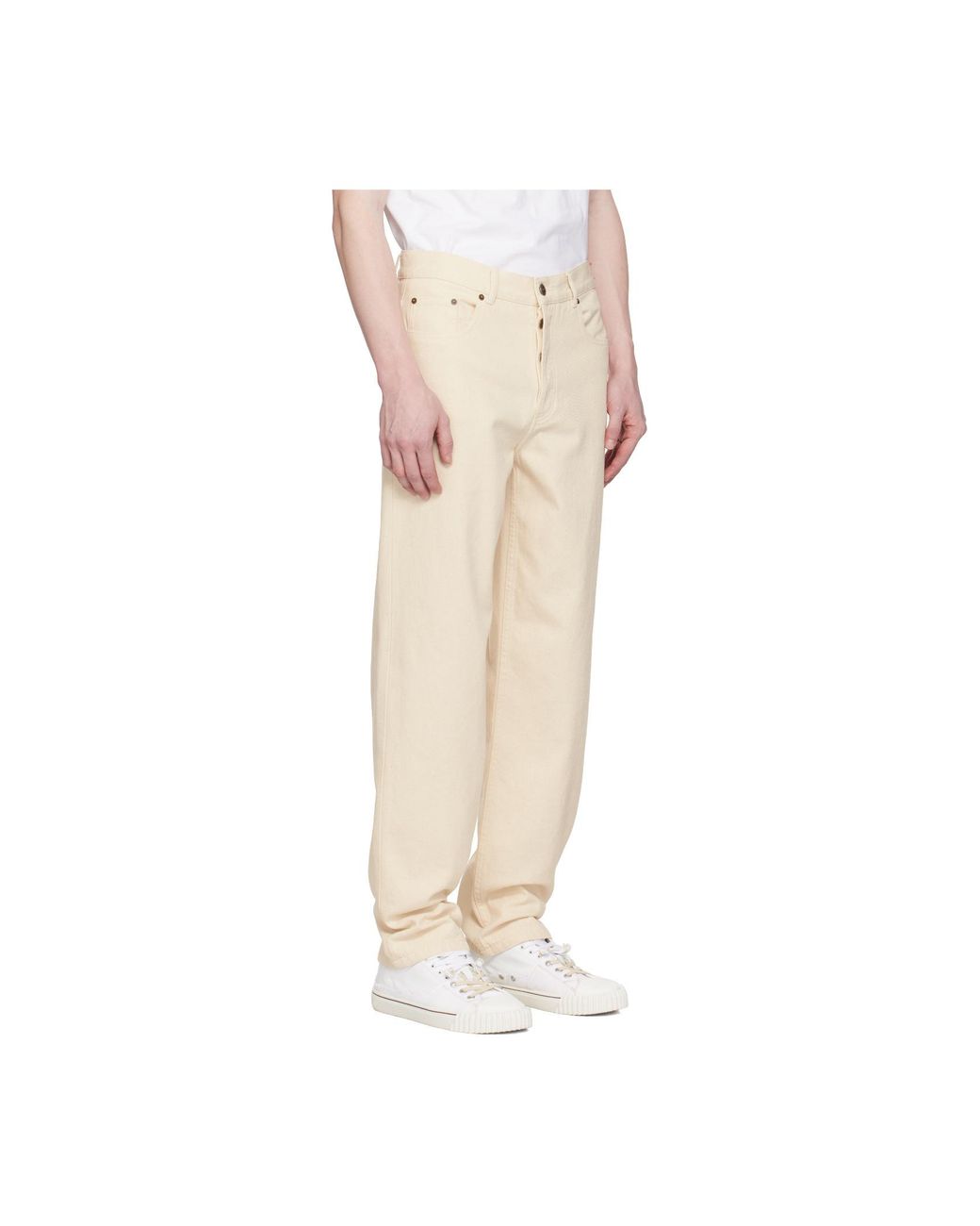 A.P.C. Natural Straight Leg Jeans for men