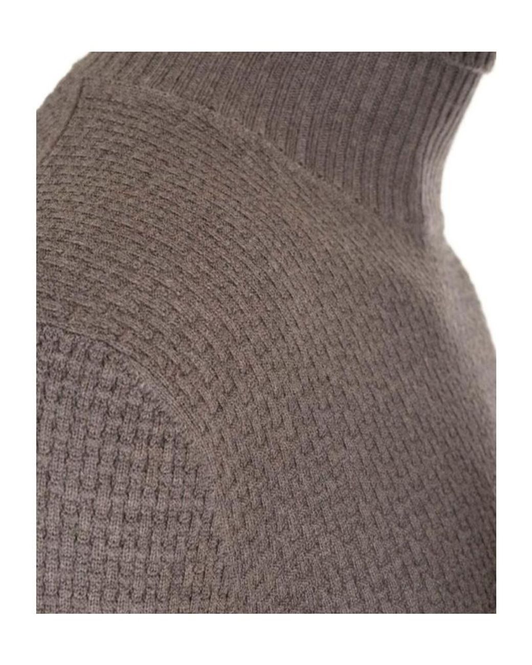 Tagliatore Brown Long-Sleeved Turtleneck Jumper for men