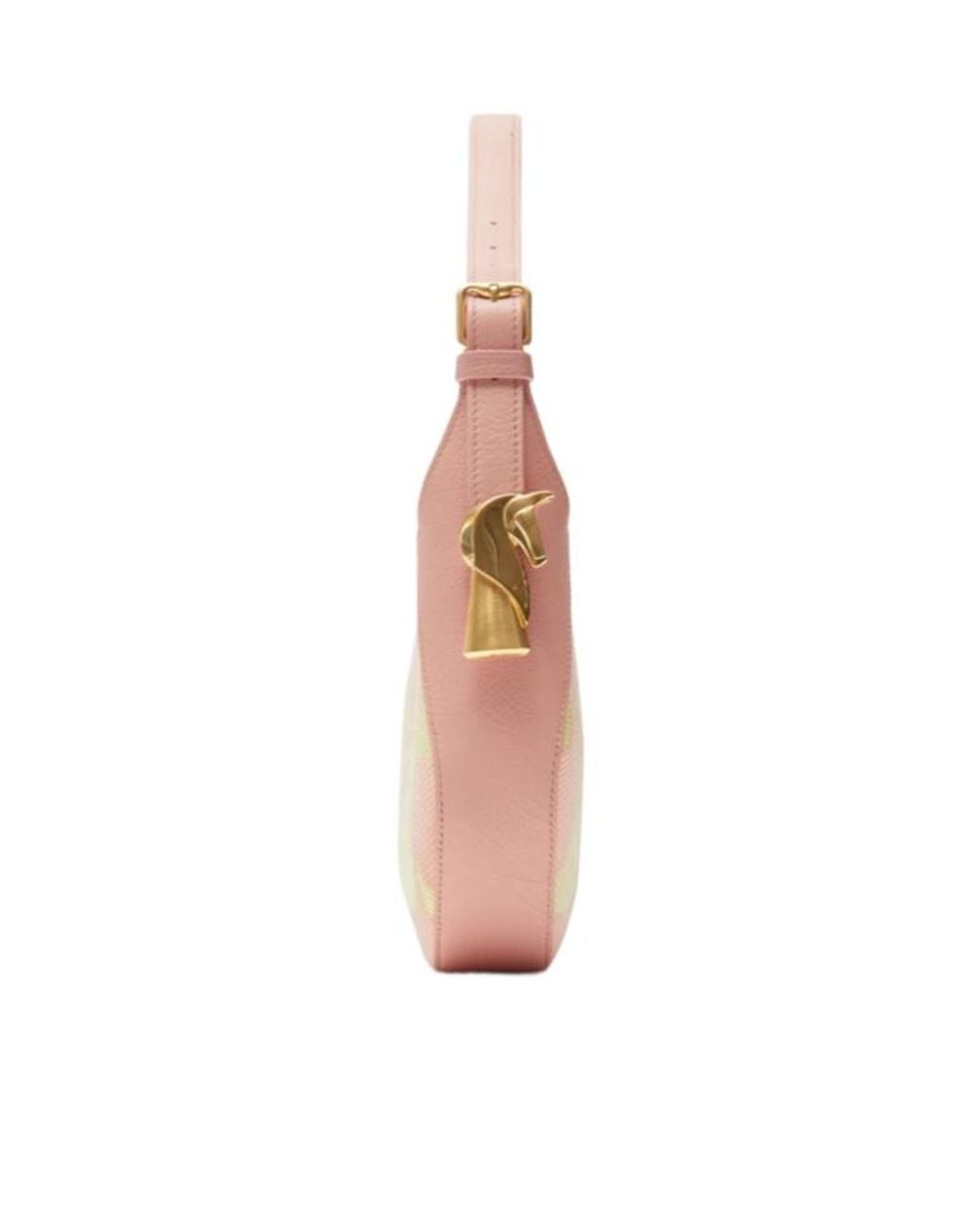 Burberry Pink Small Chess Leather Shoulder Bag