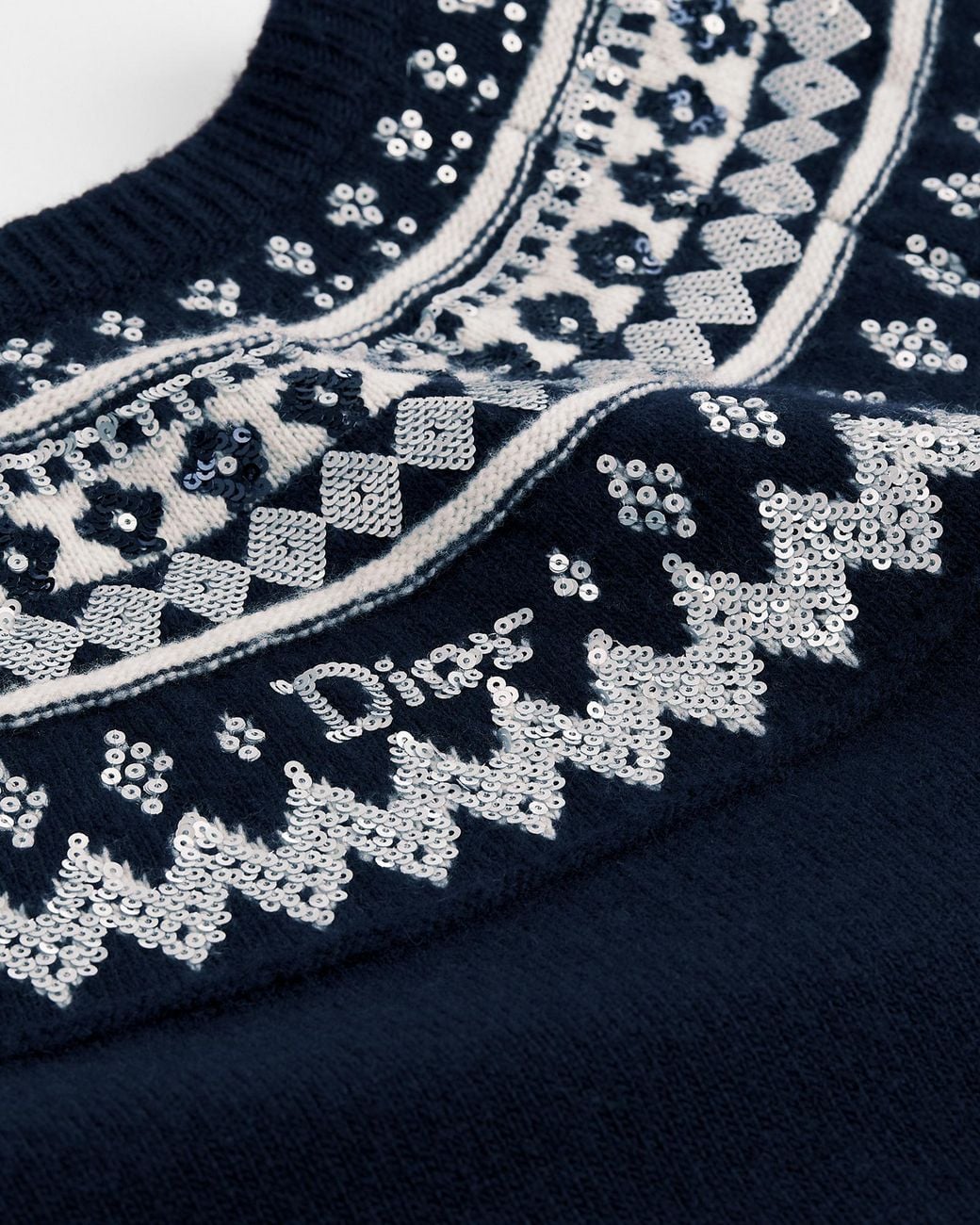 Dior Blue Alps Embroidered Sweater