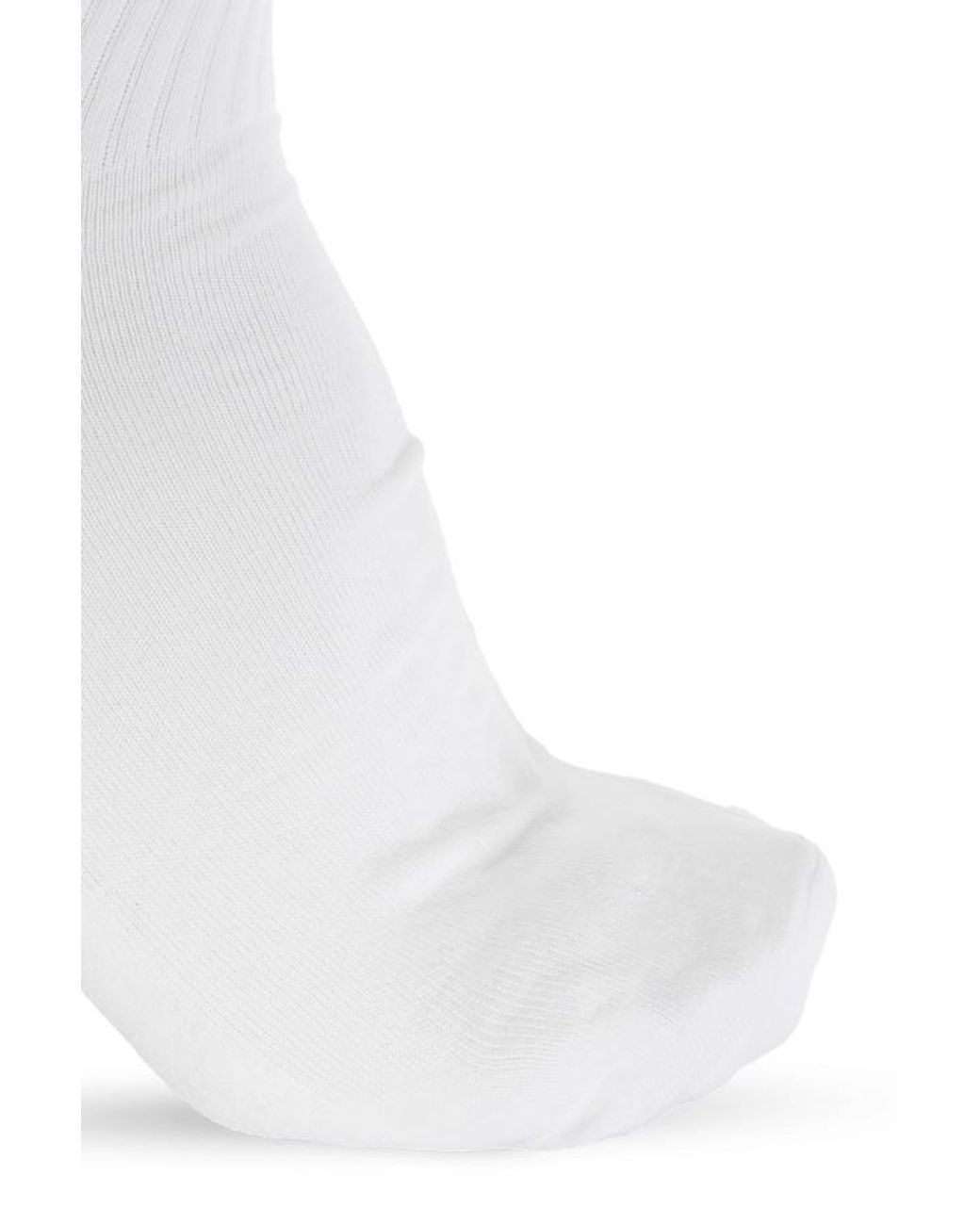 Off-White c/o Virgil Abloh White Logo Intarsia Ribbed Socks for men