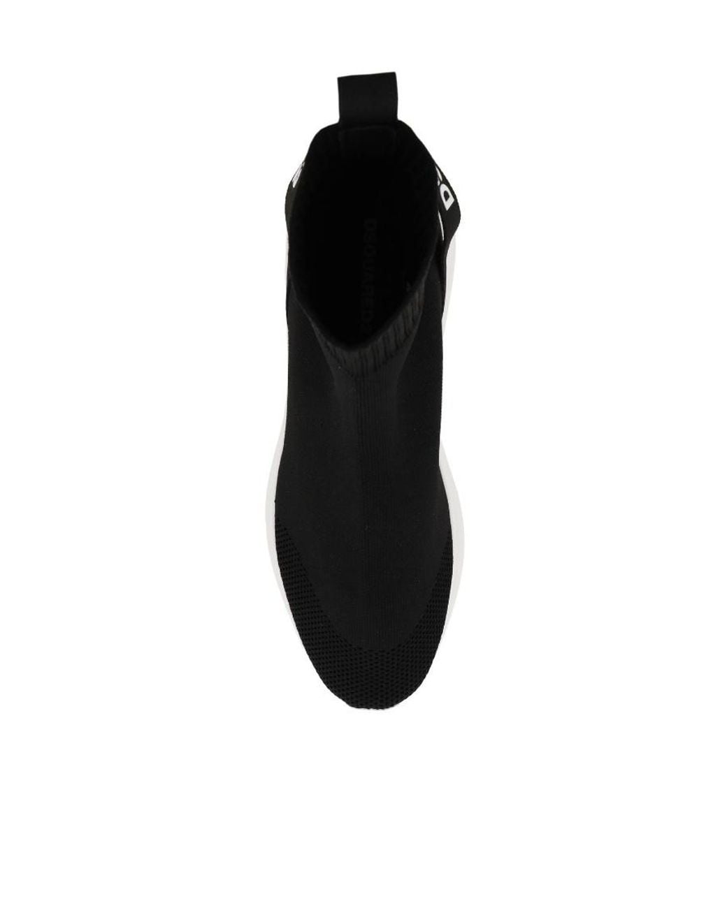 DSquared² Black Fly Sock Sneakers for men