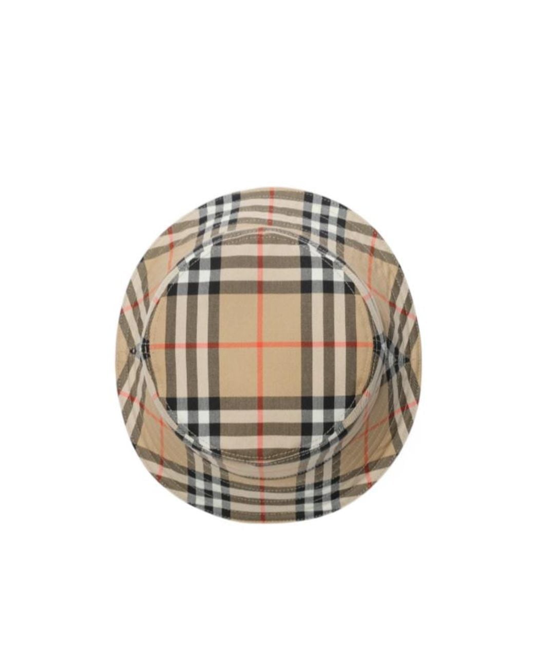 Burberry Natural Checked Bucket Hat for men