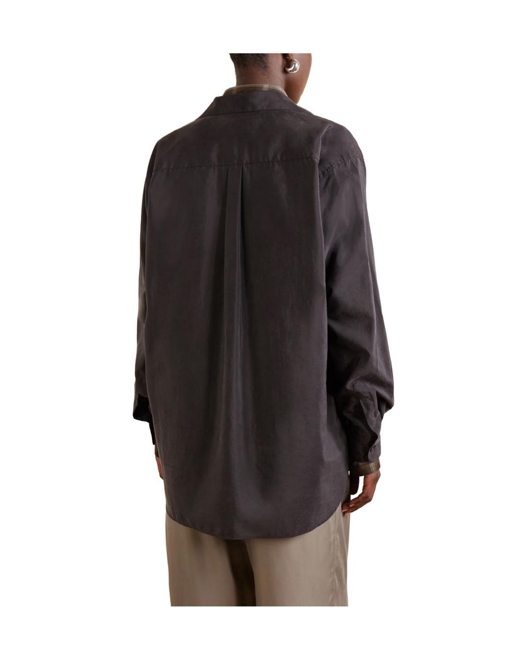 Ssstein Blue Skipper Silk-Blend Shirt