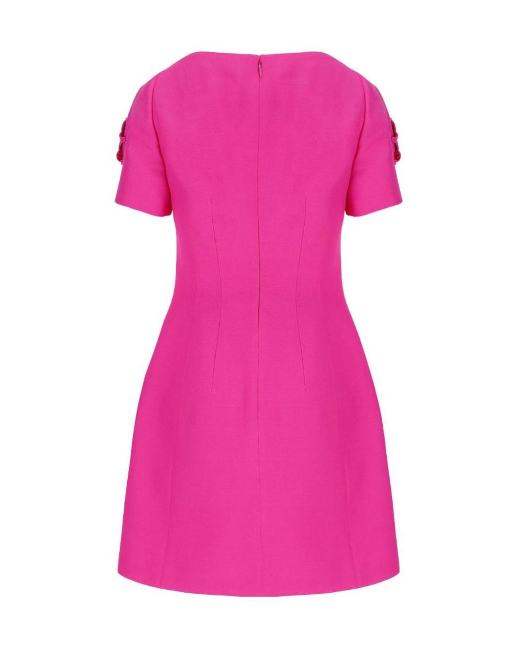 Valentino Pink Floral Detail Mini Dress