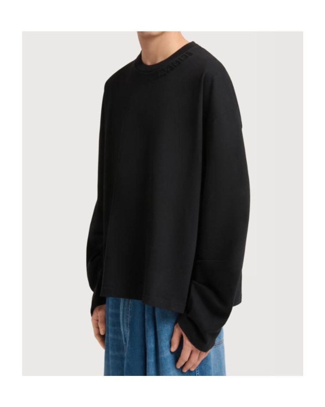 Marni Black Logo-Patch Long-Sleeve T-Shirt for men