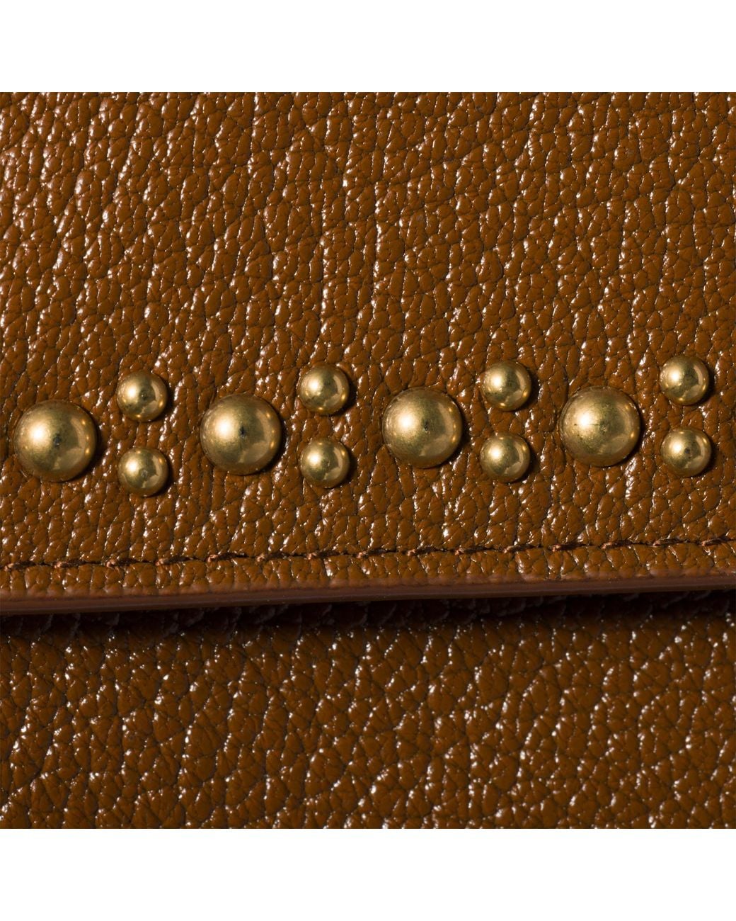 Miu Miu Brown Leather Wallet With Shoulder Strap