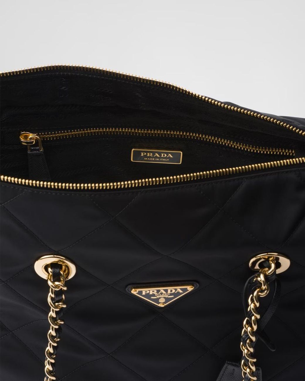 Prada Black Re-Edition 1995 Logo-Triangle Shoulder Bag