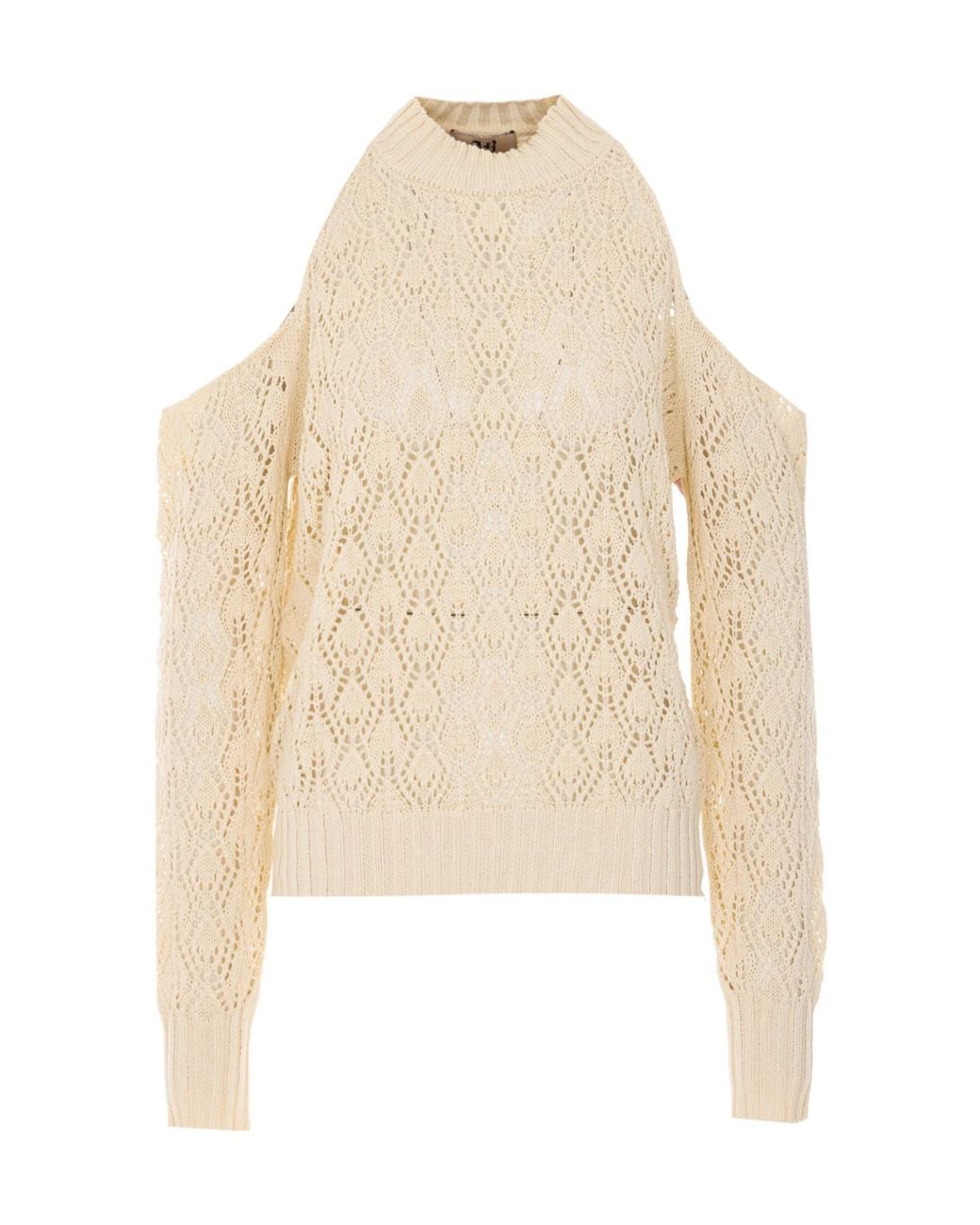 Aniye By Natural Alena Open-Shoulder Knitted Sweater