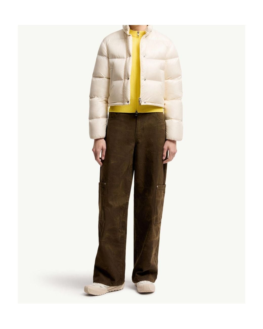 Moncler Natural Tepice Short Puffer Jacket