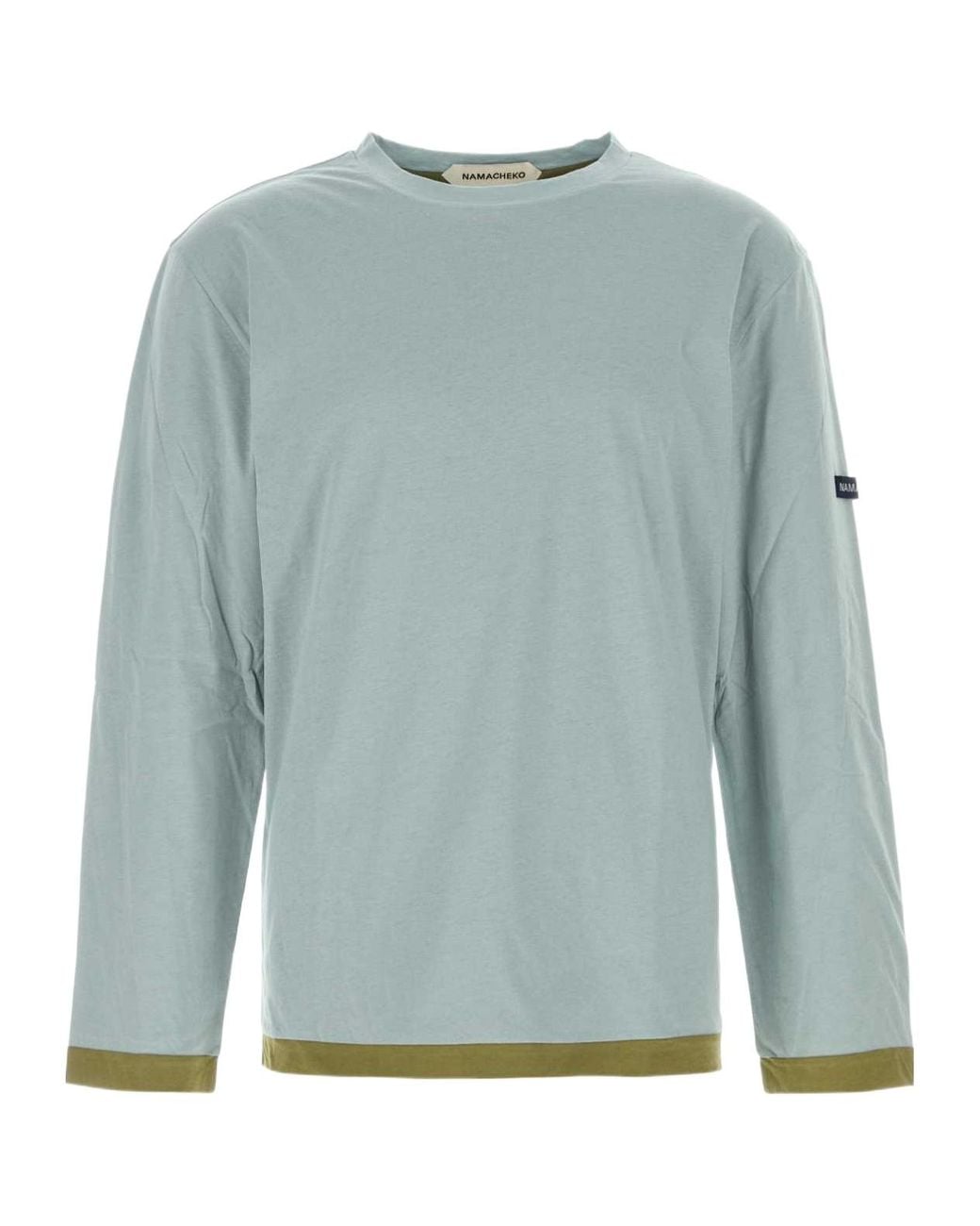 NAMACHEKO Blue Coupled Long Sleeve T-Shirt for men