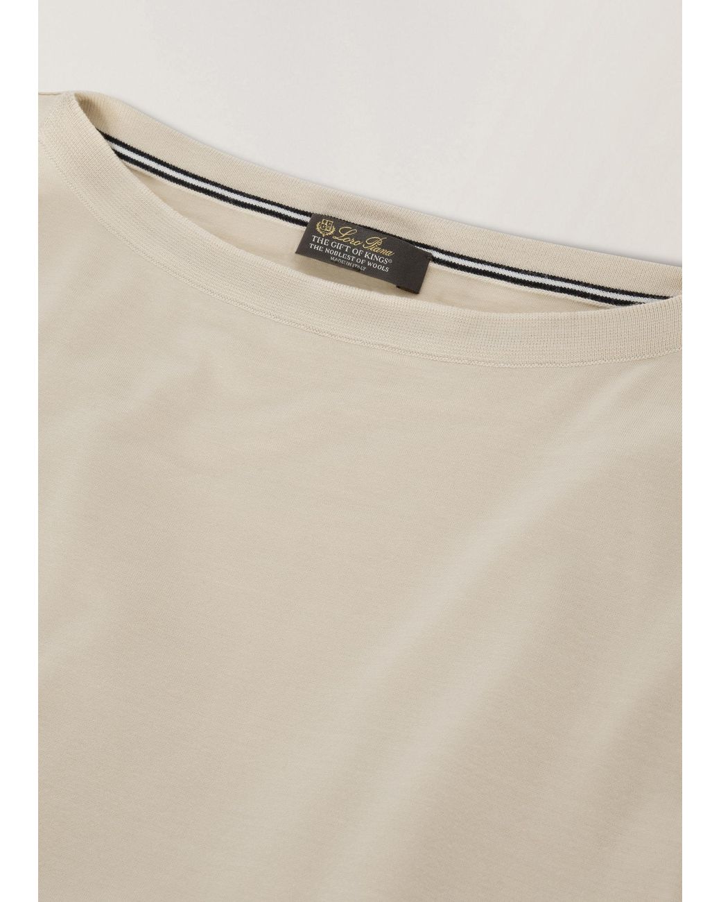 Loro Piana Natural Plain Jersey T-Shirt