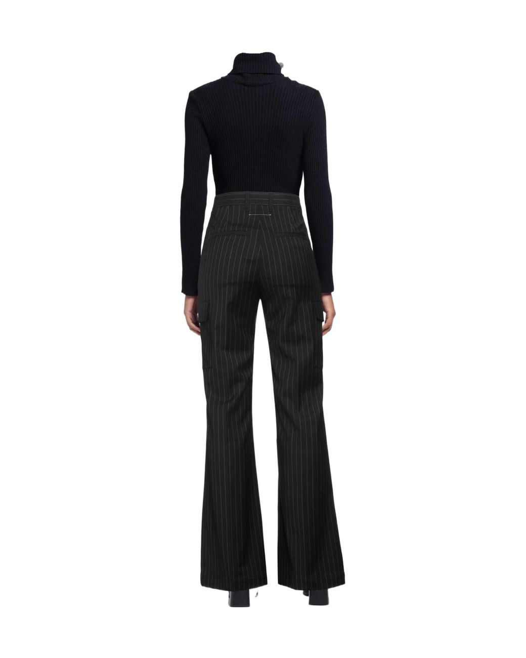 MM6 by Maison Margiela Black Casual Trousers