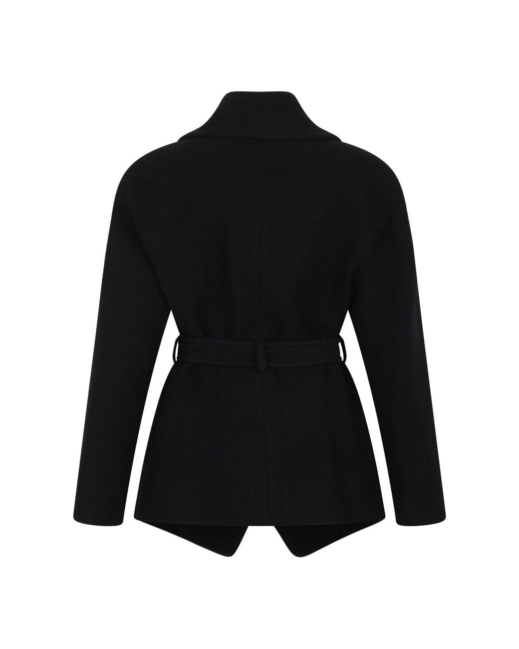Balmain Black Belted Buckle Blazer