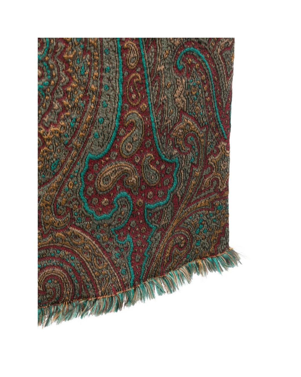Etro Brown Tassel Scarf