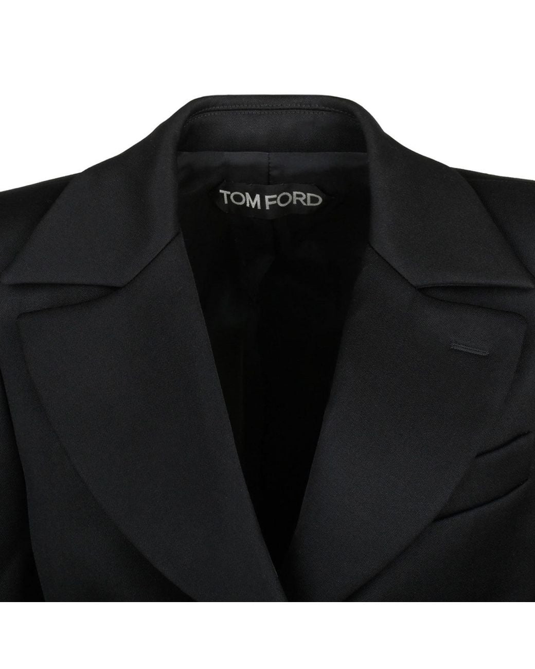 Tom Ford Black Single-Breasted Tailored Blazer