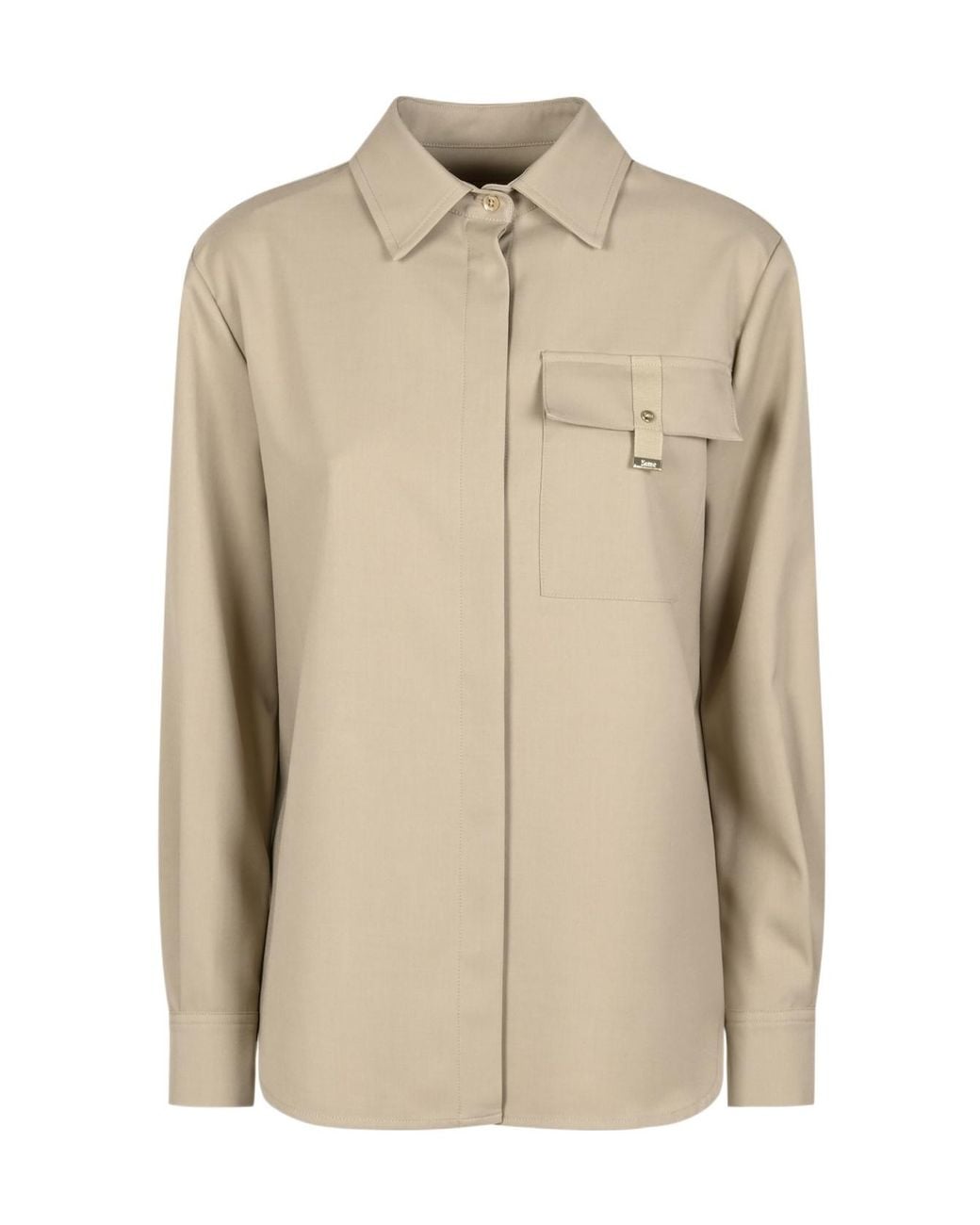 Herno Natural Flap Pocket Shirt