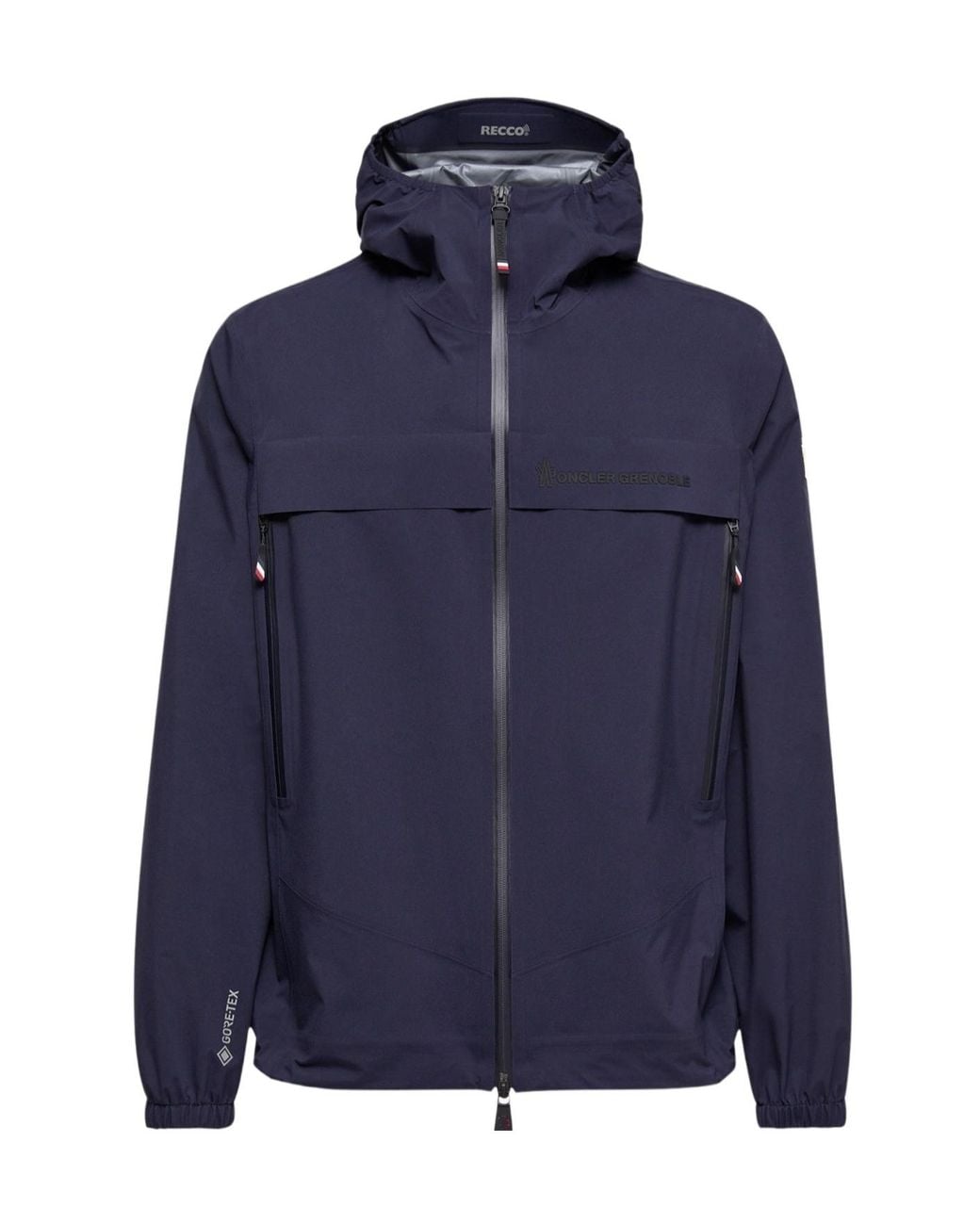 Moncler Blue Grenoble Shipton Hooded Performance Jacket for men