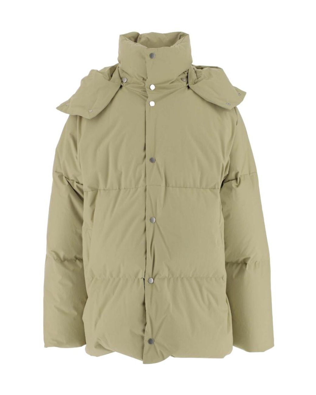 Bottega Veneta Green Hooded Down Jacket for men