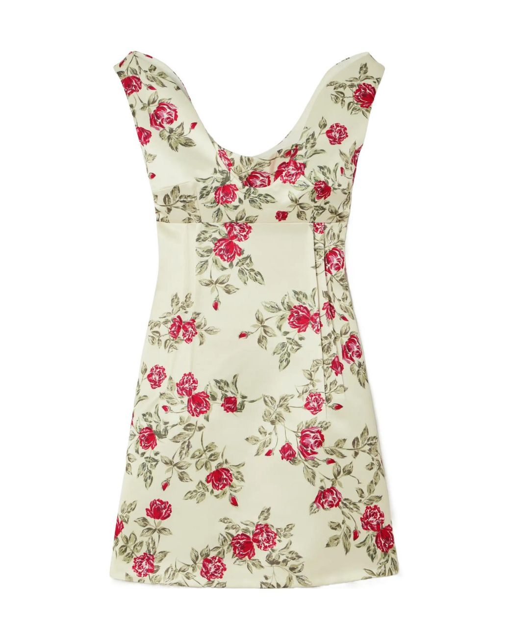 Emilia Wickstead Multicolor Zephyr Floral-Print Duchesse-Satin Mini Dress