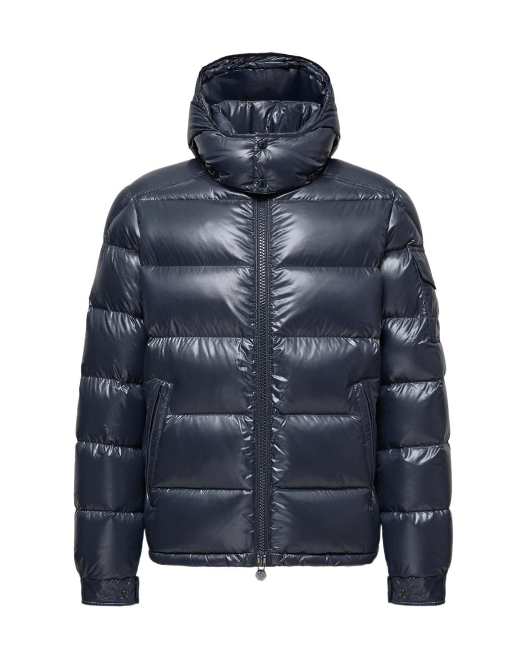 Moncler Blue Maya Zip-Up Hooded Jacket for men