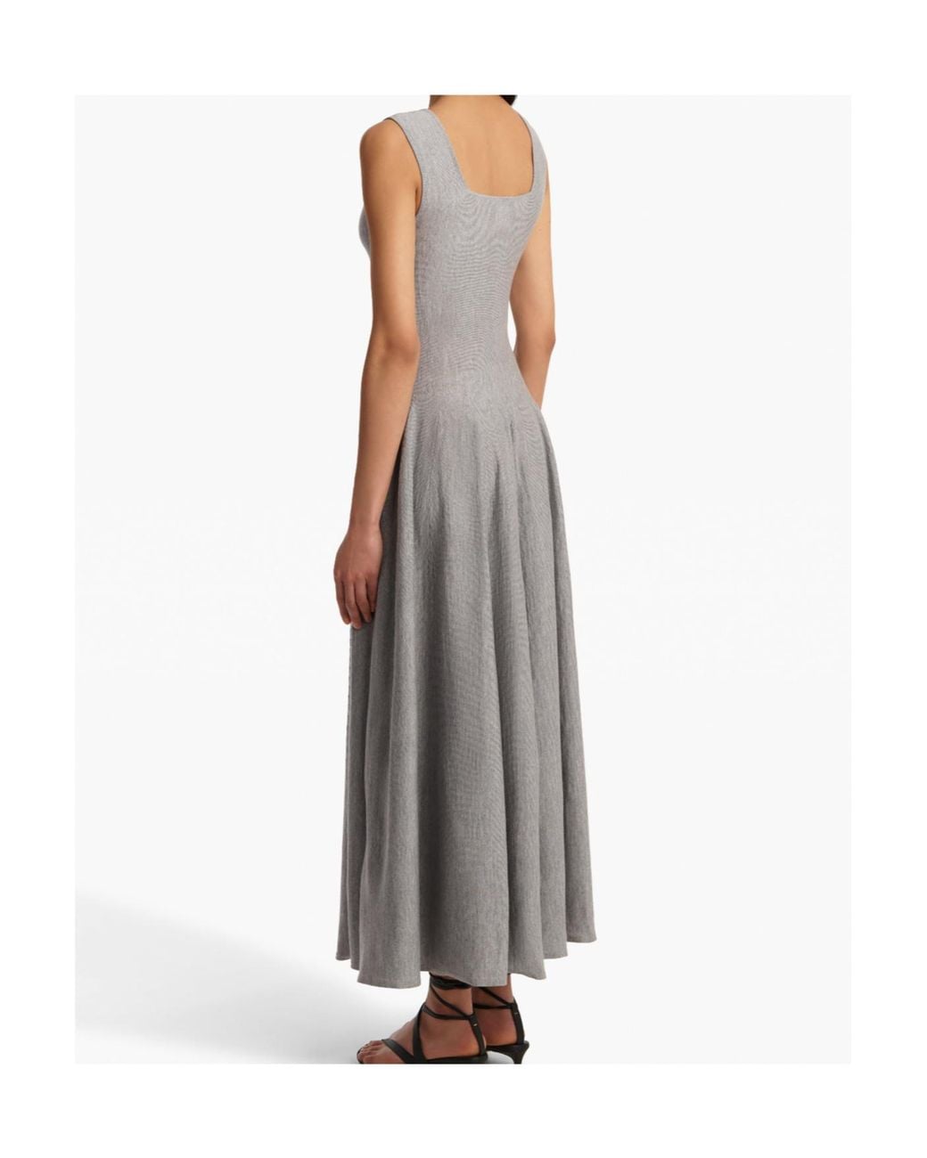 Khaite Gray Jodie Midi Dress