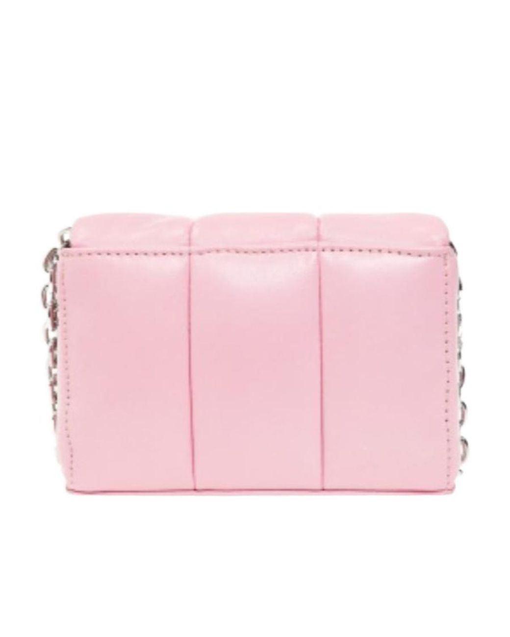 Stand Studio Pink Quilted Leather Satchel Bag