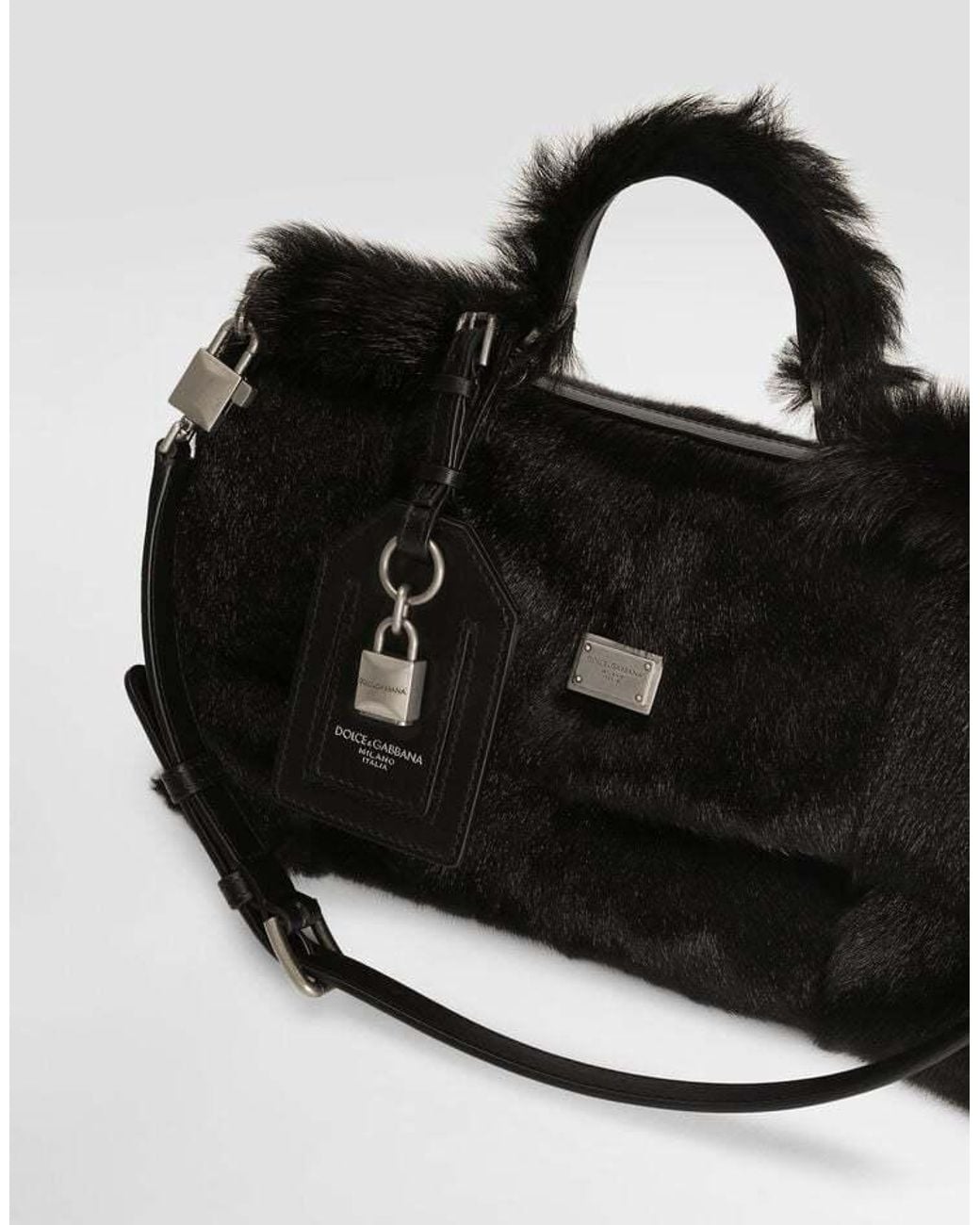 Dolce & Gabbana Black My Sicily Top-Handle Tote Bag
