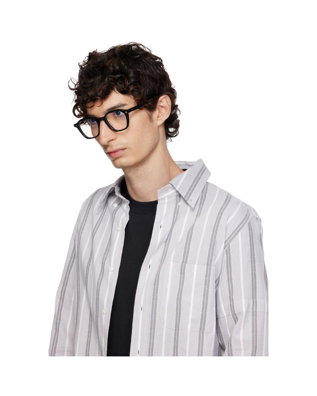 Lunetterie Generale White Only Romance Non-Prescription Glasses for men