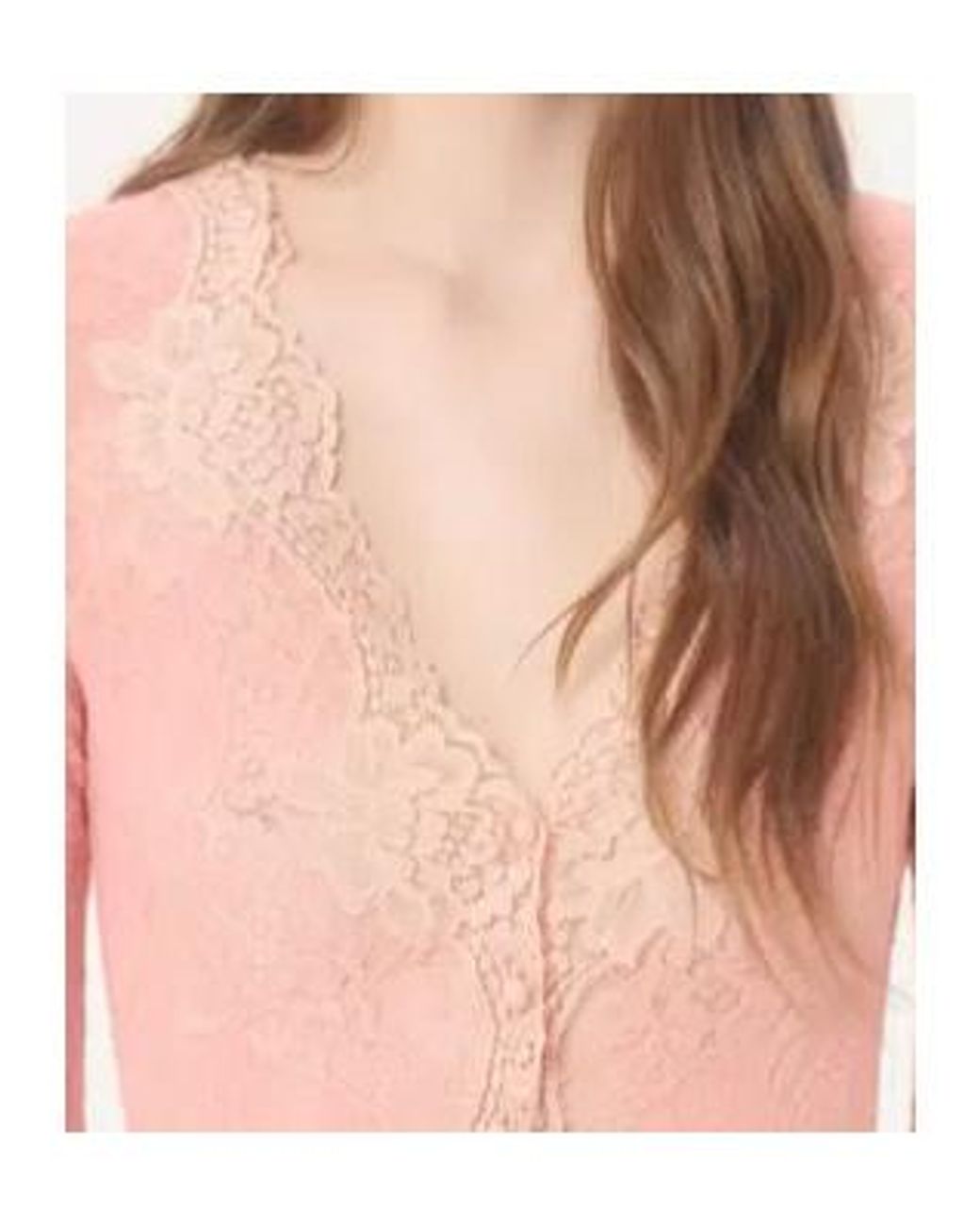 Valentino Pink Stretch Lace Cardigan