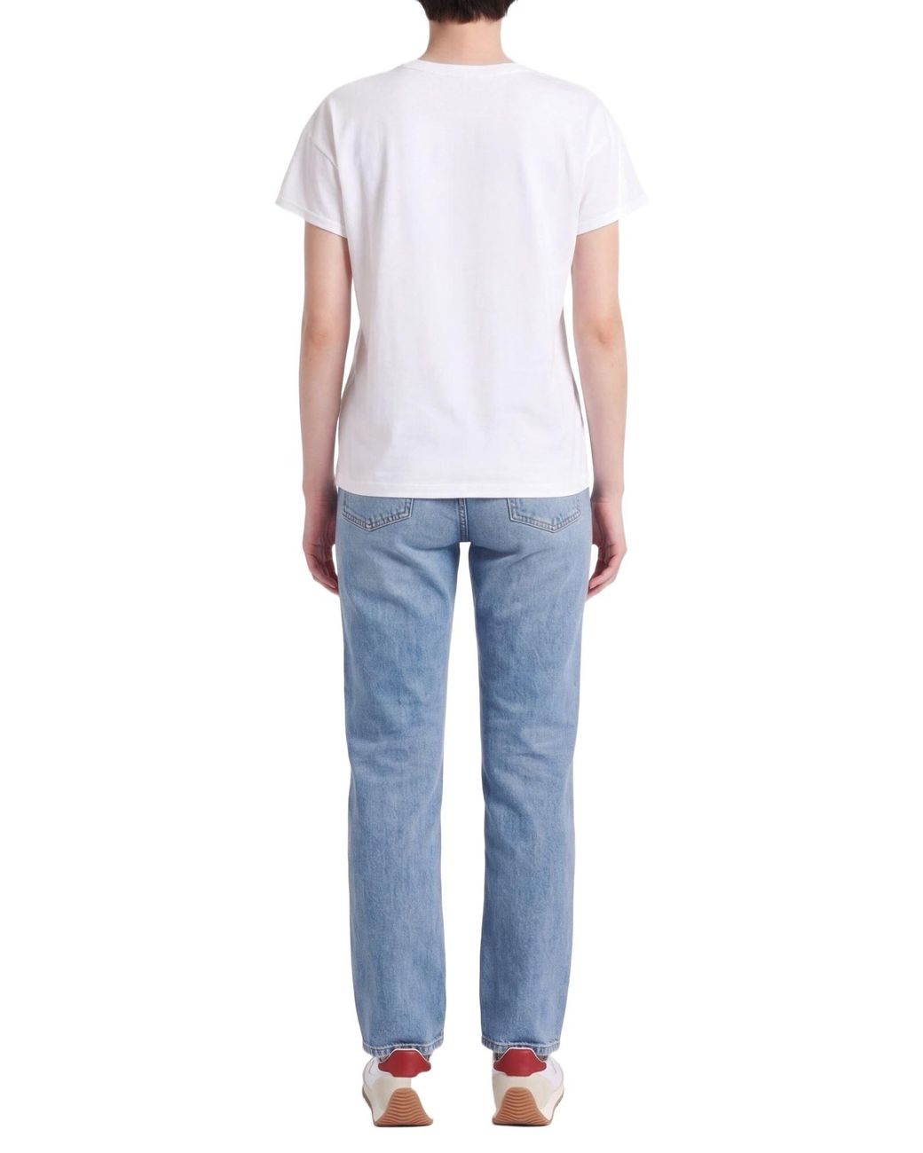 Rag & Bone White Printed Shortsleeve Tshirt