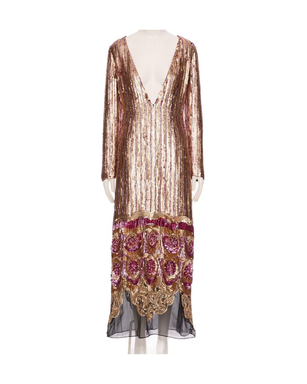 Valentino Multicolor Long-Sleeved Dress