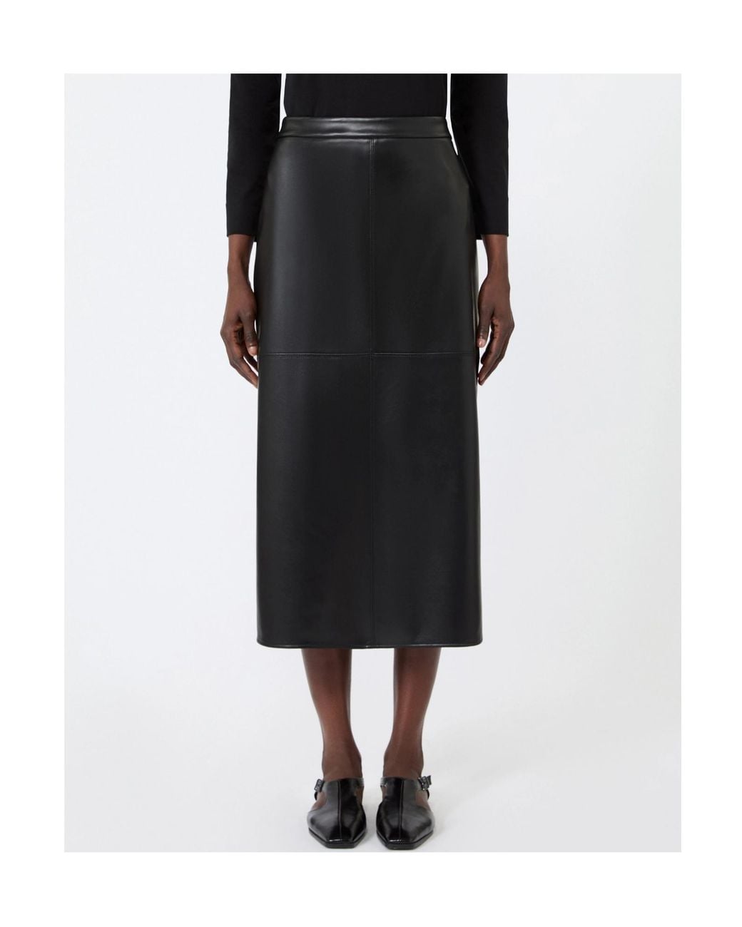 Max Mara Black 'S Amaca High-Waist Skirt
