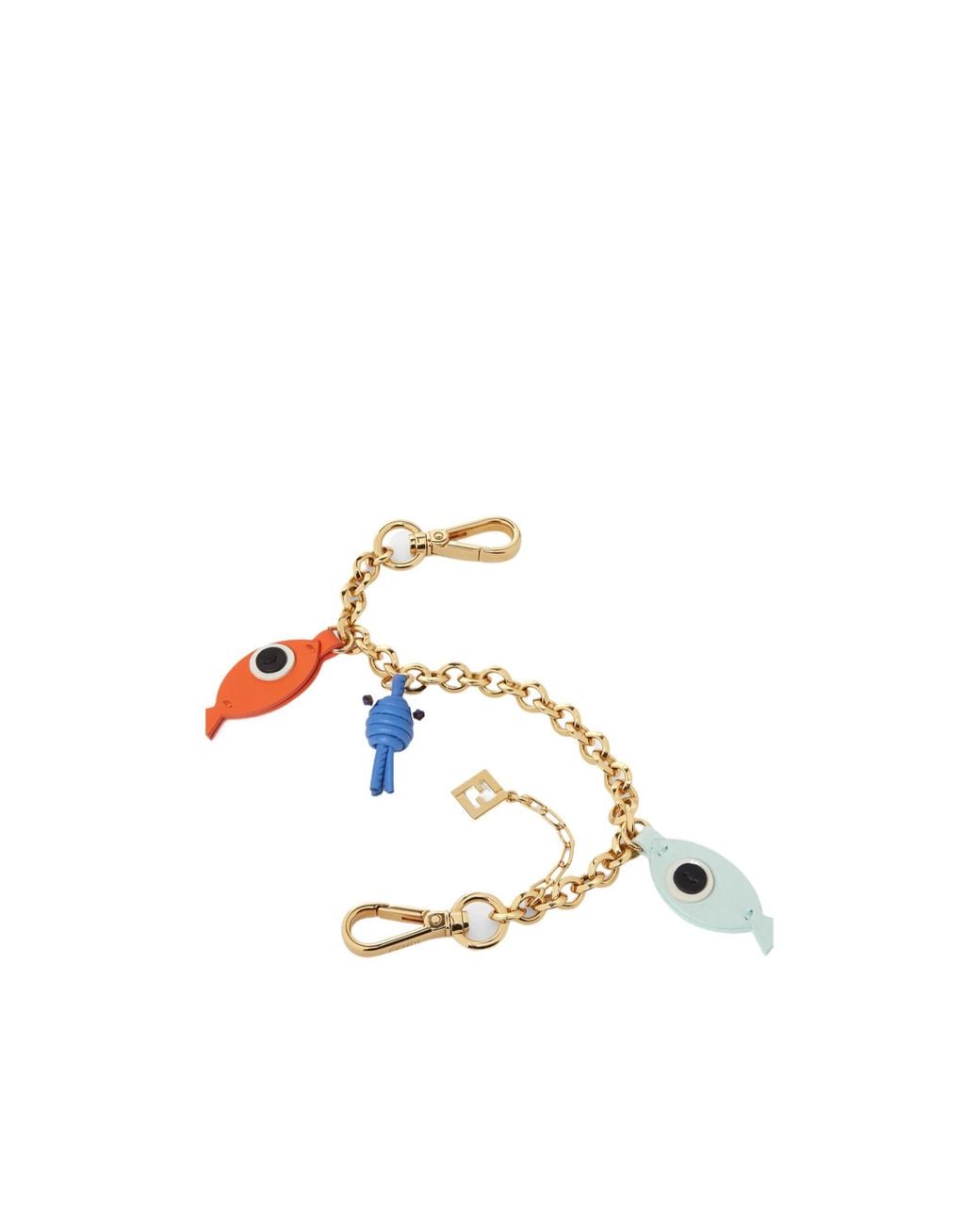 Fendi Metallic Chain Fish Charm