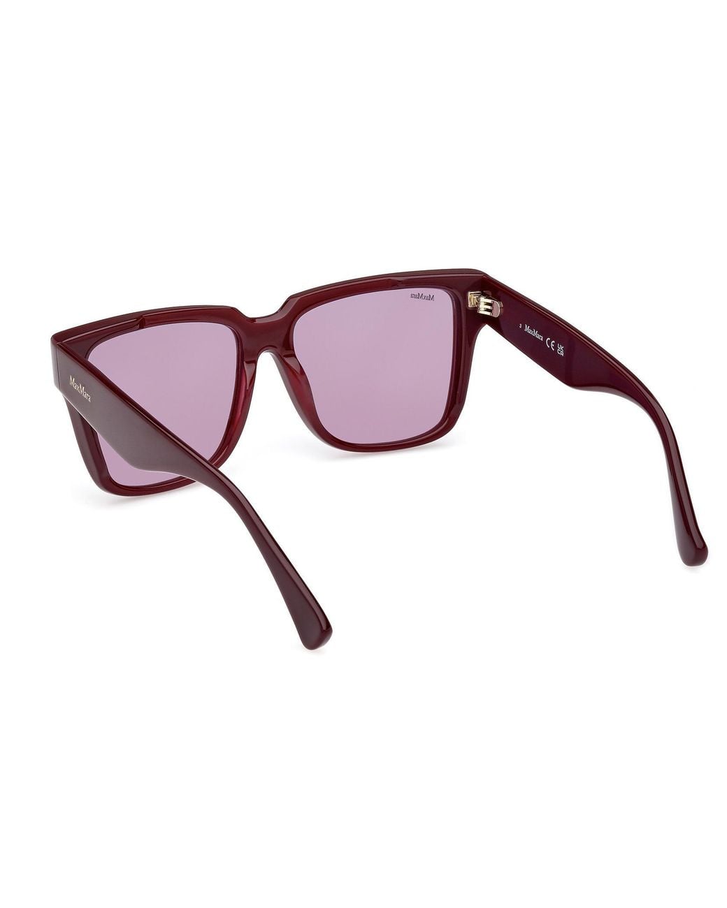 Max Mara Purple Square Frame Sunglasses
