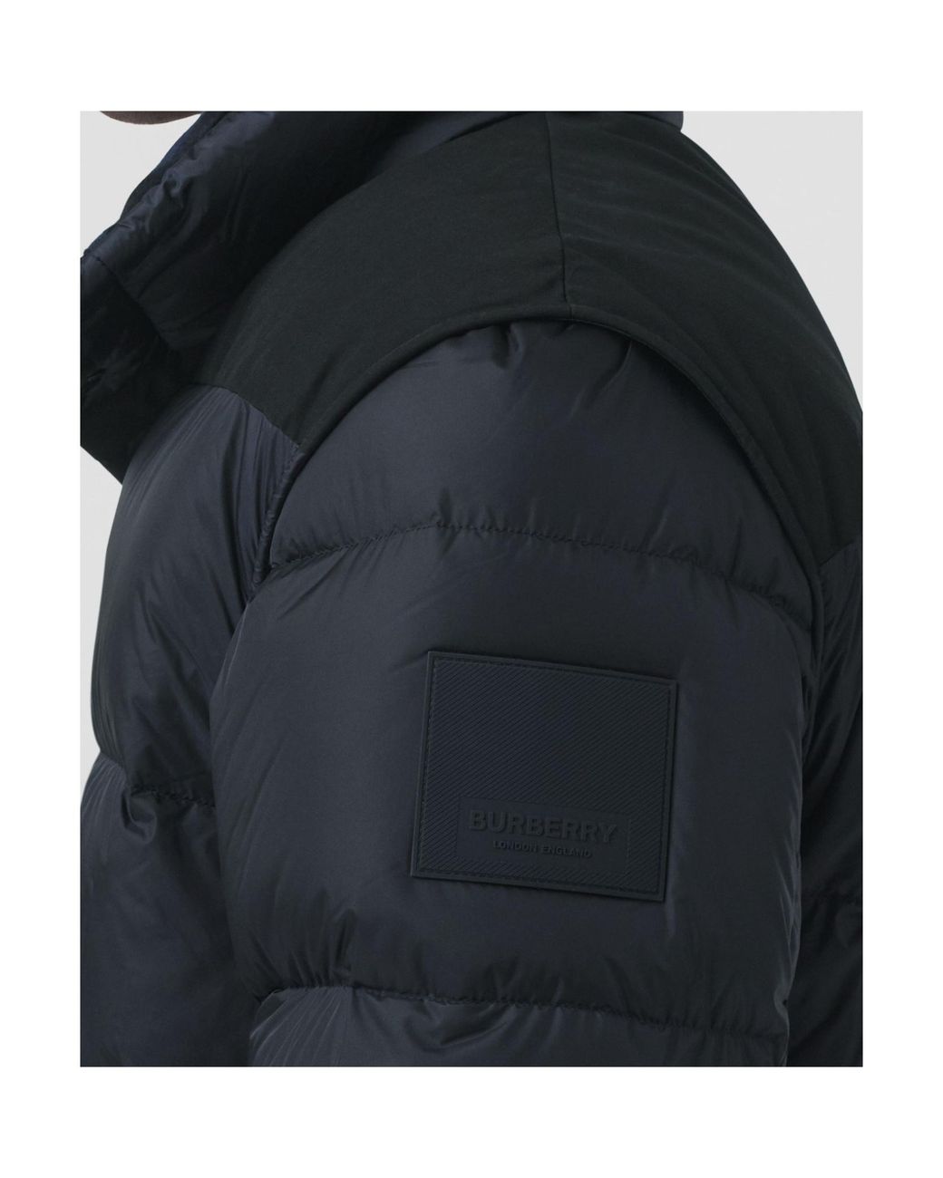 Burberry Blue Convertible Padded Jacket for men