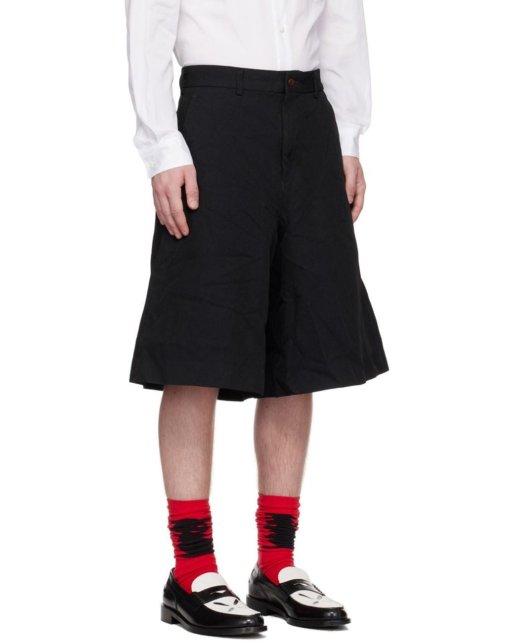 Comme des Garçons Black Logo Shorts for men