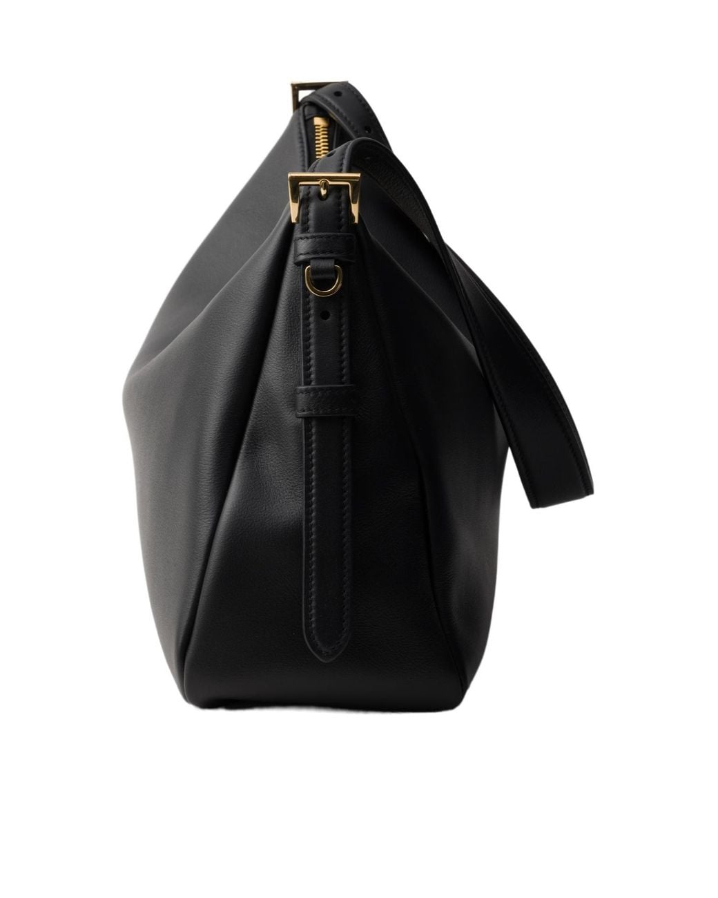 Prada Black Aimée Zipped Large Shoulder Bag
