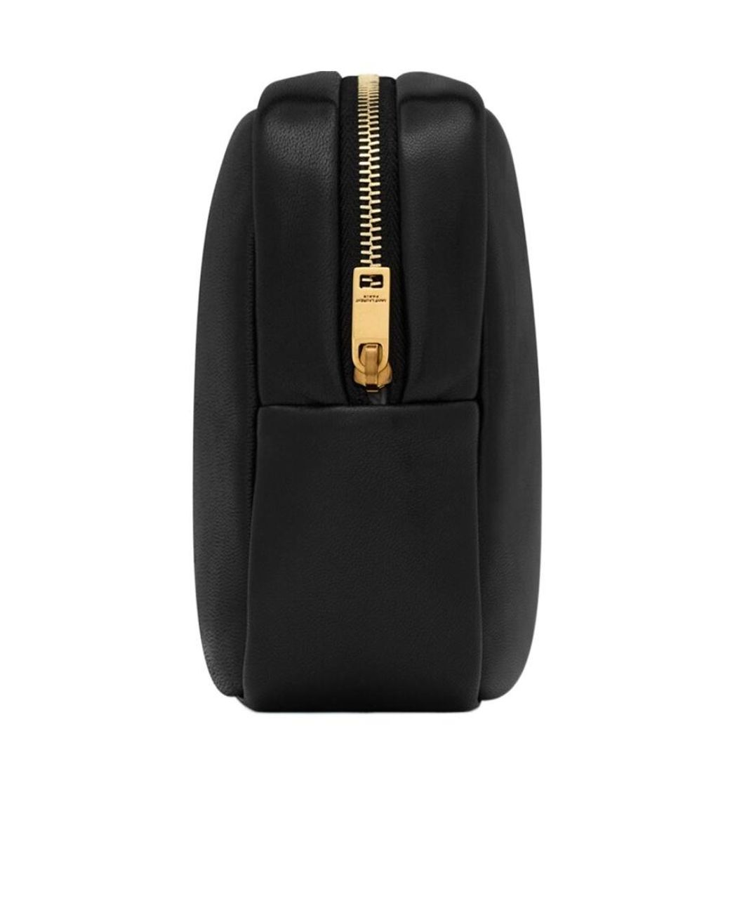 Saint Laurent Black Cassandre Logo Plaque Clutch Bag
