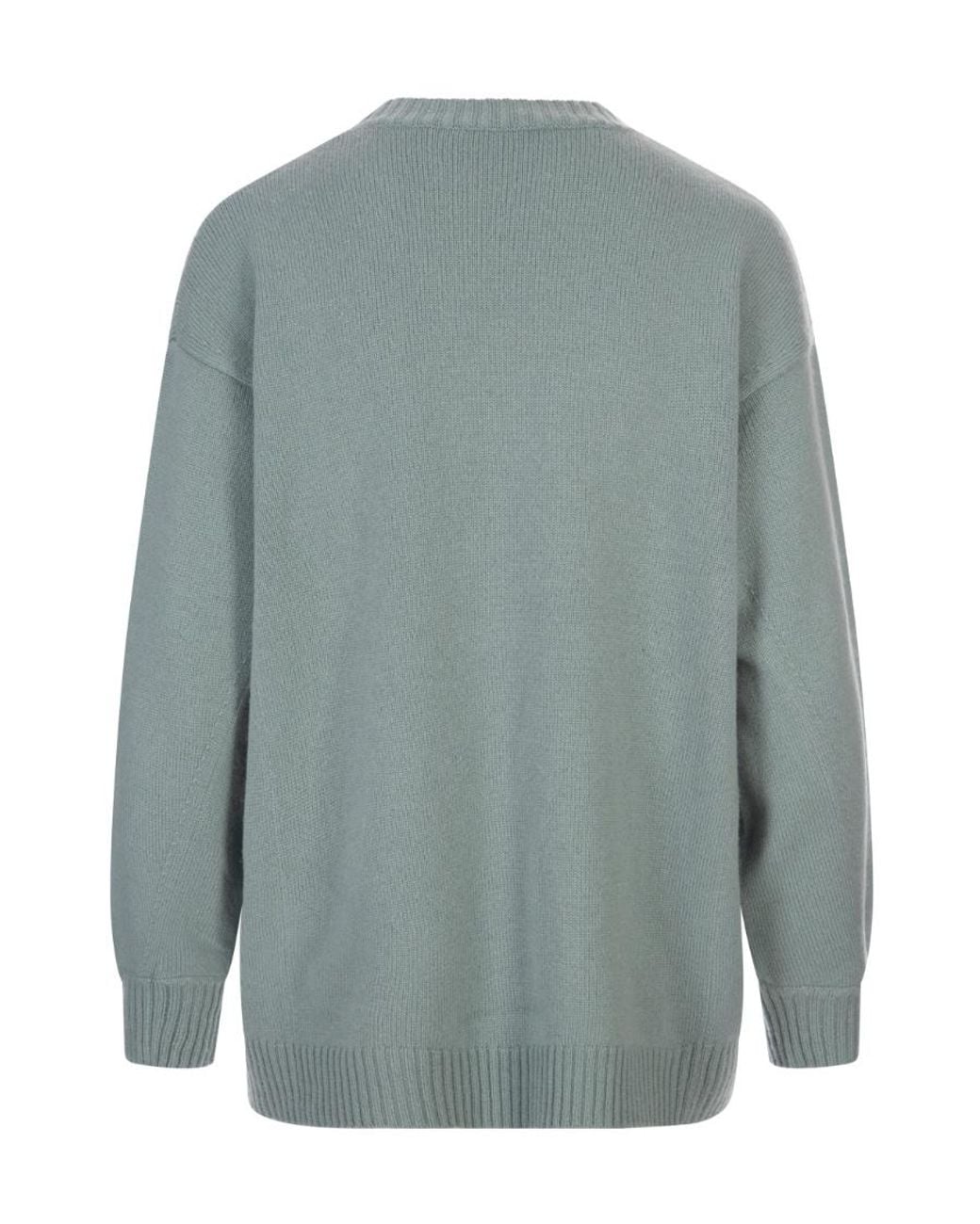 Max Mara Gray Wool-Cashmere Blend Jumper