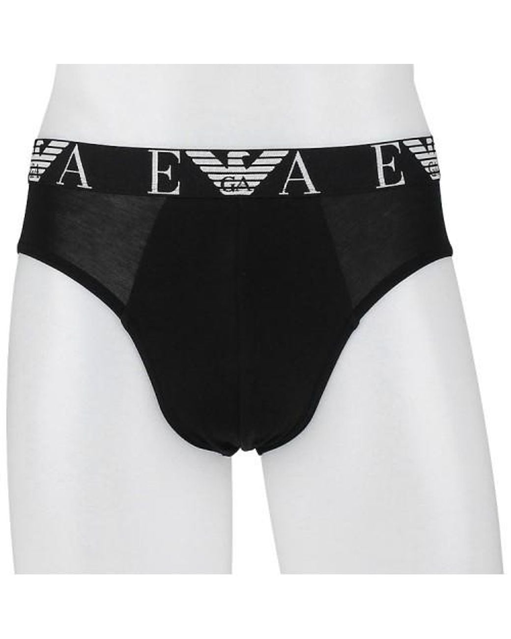 Emporio Armani Red Logo Briefs Set Of Three for men
