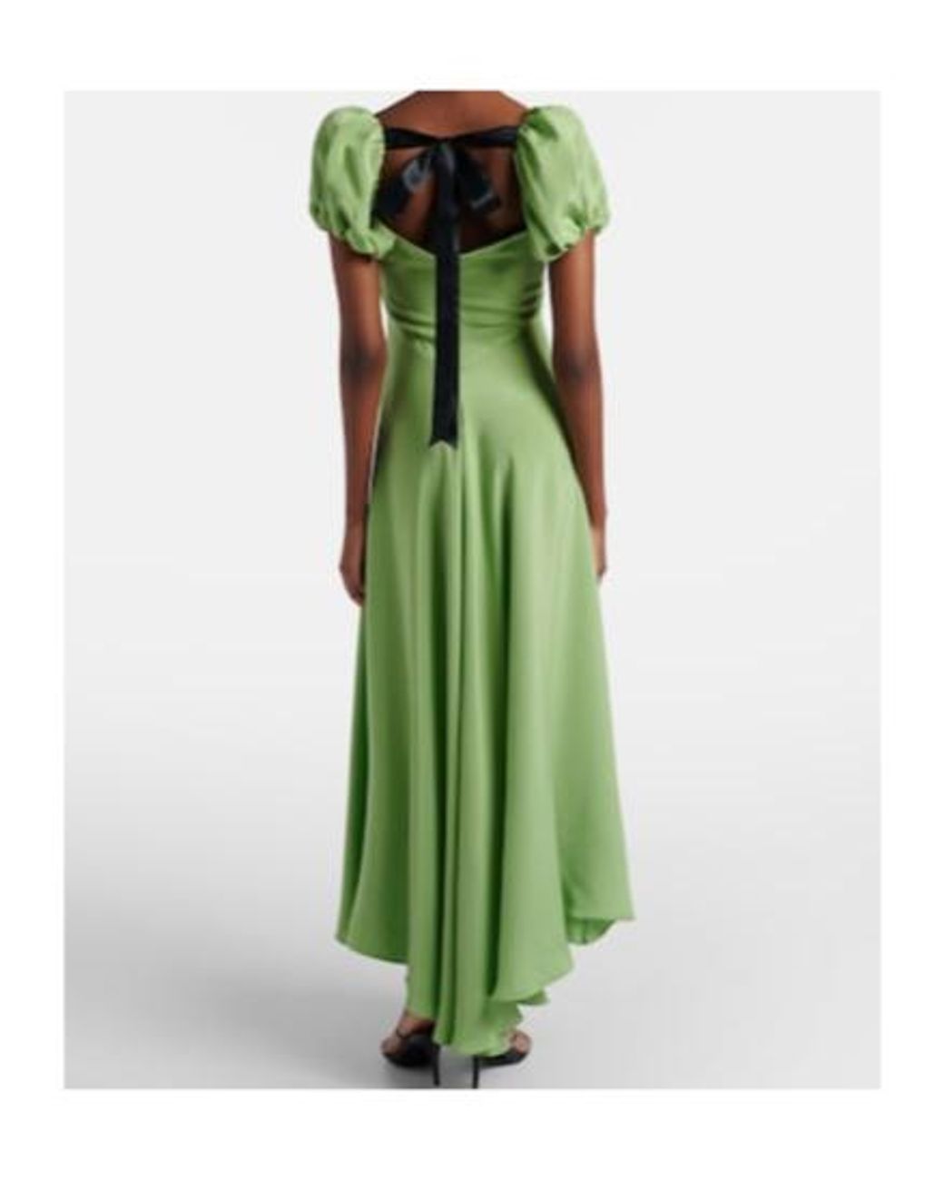 Rodarte Green Puff Sleeve Dress