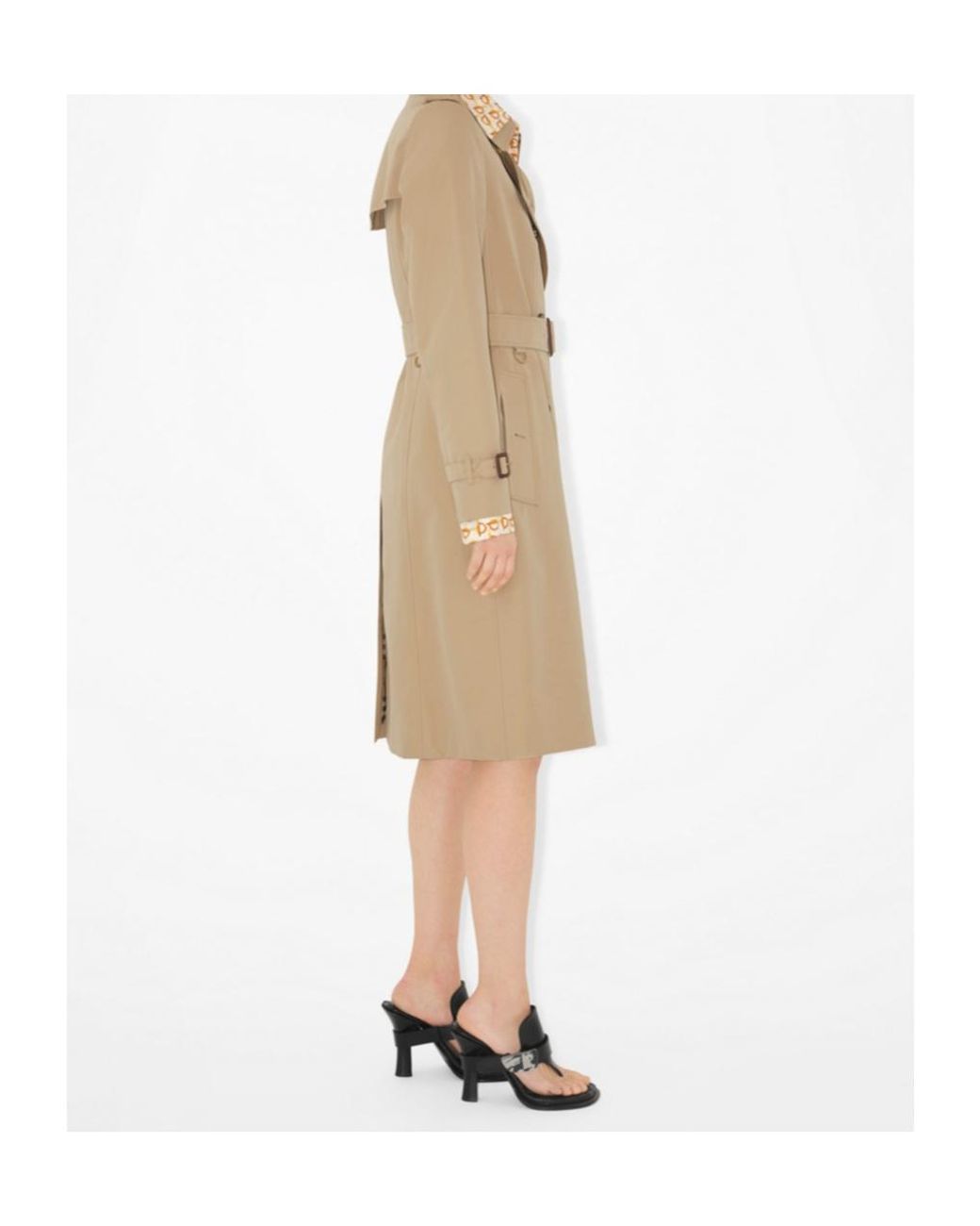 Burberry Natural Long Chelsea Heritage Belted Trench Coat