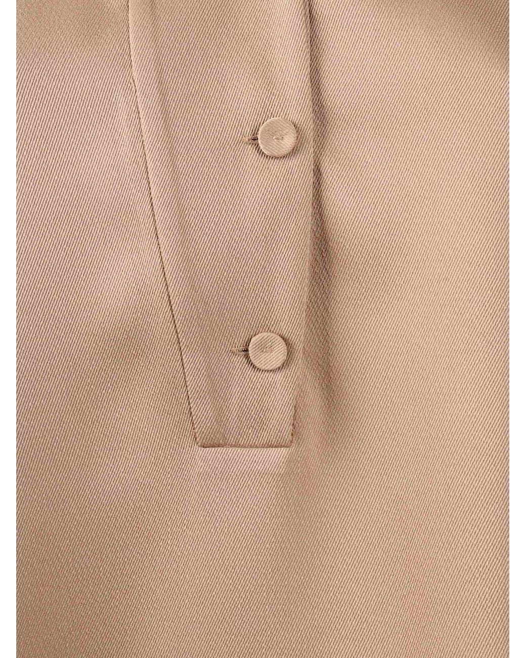 Emporio Armani Natural Long-Sleeved Crewneck Blouse