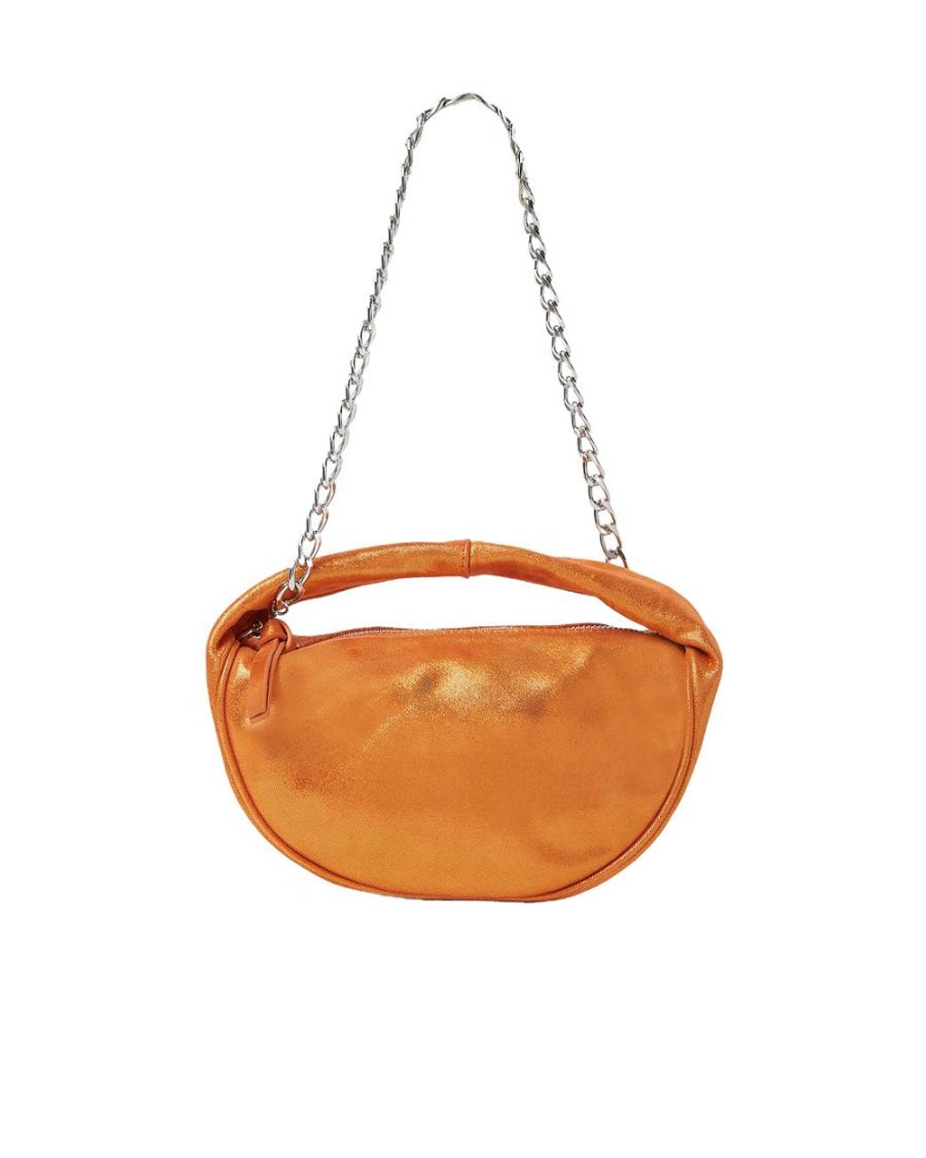 By Far Orange Baby Cush Small Handbag