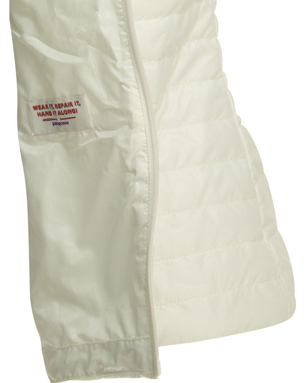 Patagonia White Quilted Slim Down Jacket
