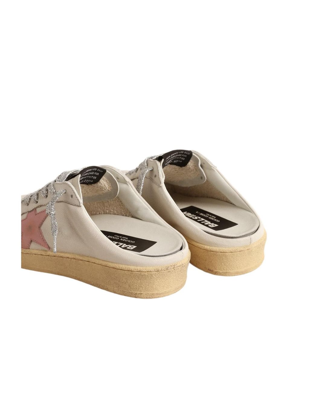 Golden Goose Deluxe Brand Pink Ball Star Sabot Slip-On Low-Top Sneakers