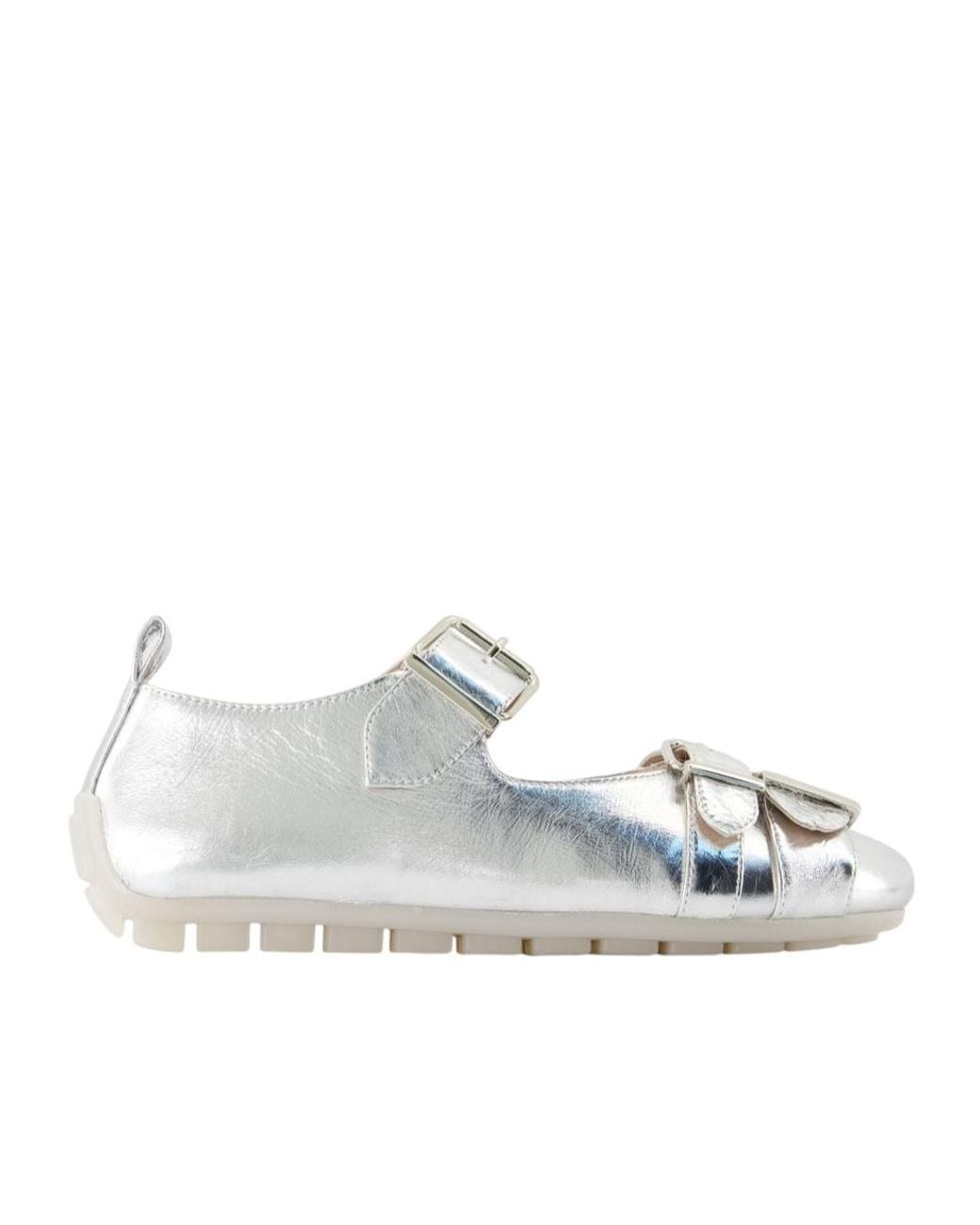 Simone Rocha White Buckle Strap Shoes