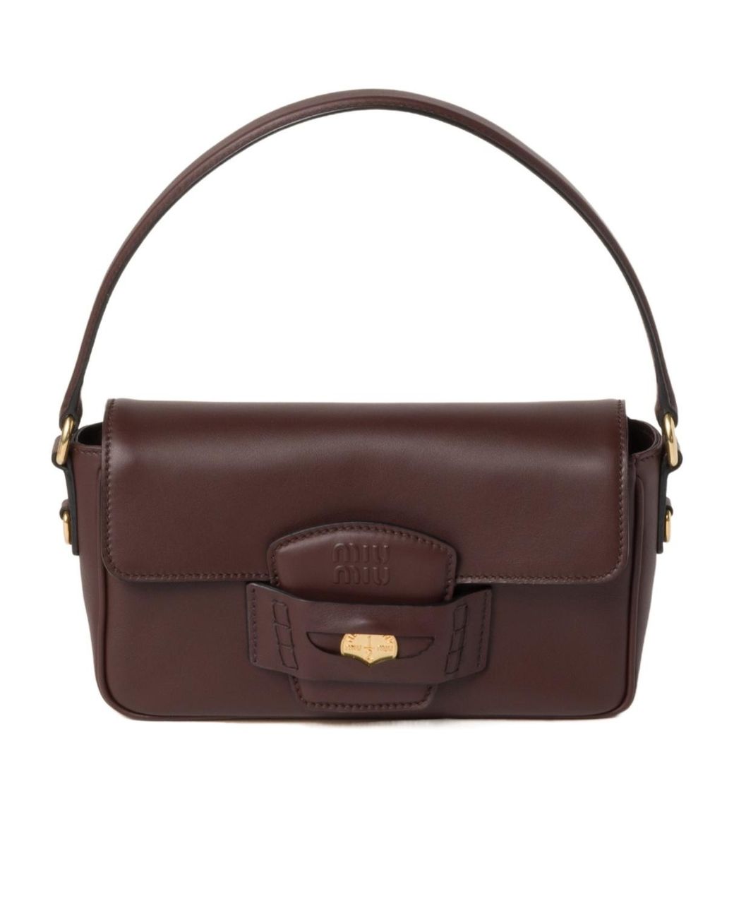 Miu Miu Brown Penny Leather Bag